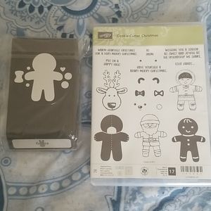 Retired Xmas Stamp and punch set